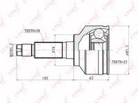 ШРУС наружный Киа Соренто LYNXauto CO4408