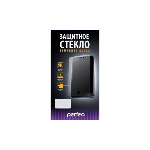 Защитная Пленка (Стекло)Для Смартфона,планшета PERFEO PF-5061 защитное стекло APPLE IPHONE 7 белый 0.33мм 3D с силиконовыми краями GORILLA