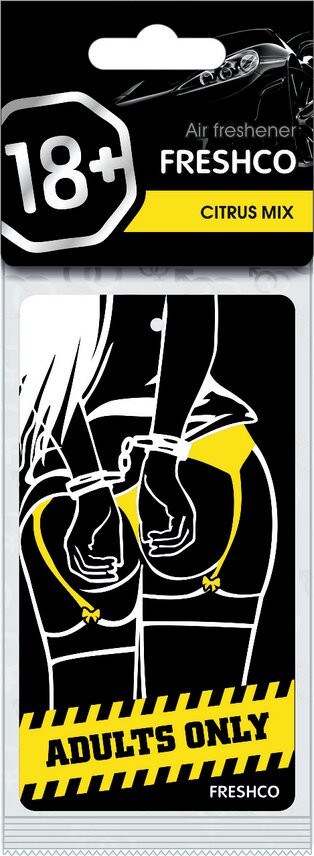Ароматизатор подвесной картонный 18+ Цитрусовый микс