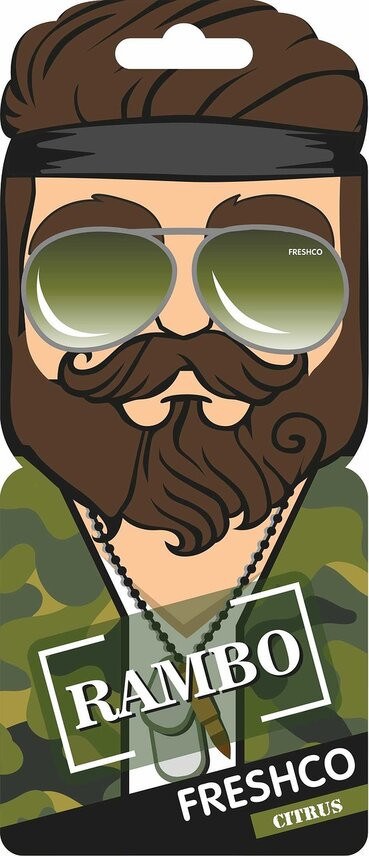Ароматизатор подвесной картонный ТМ Rambo Цитрус