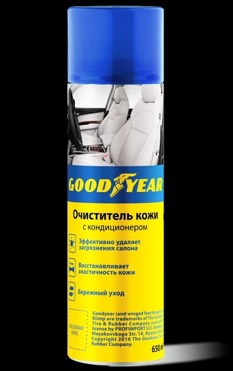 Очиститель кожи с кондиционером GOODYEAR, аэрозоль 650 мл