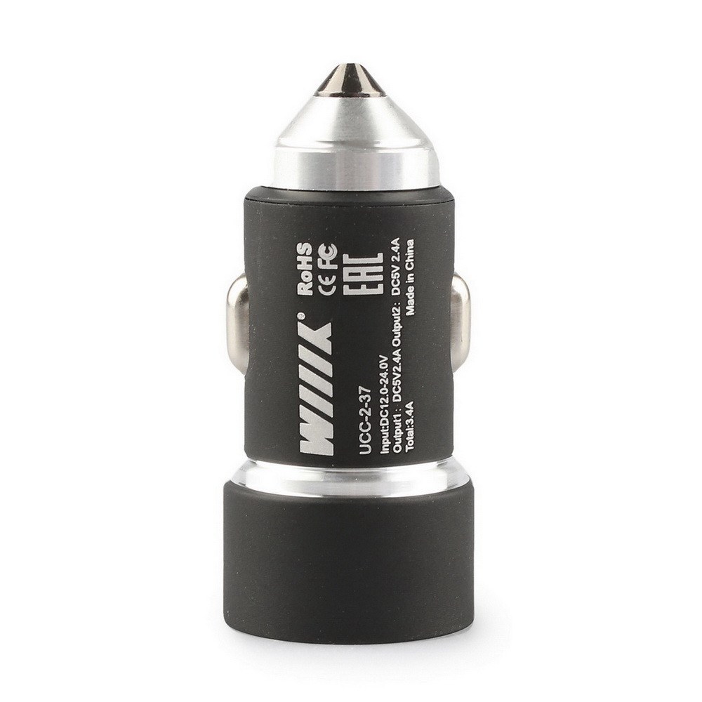 Зарядное устройство UCC-2-37 с двумя USB-портами (2,4А) WIIIX