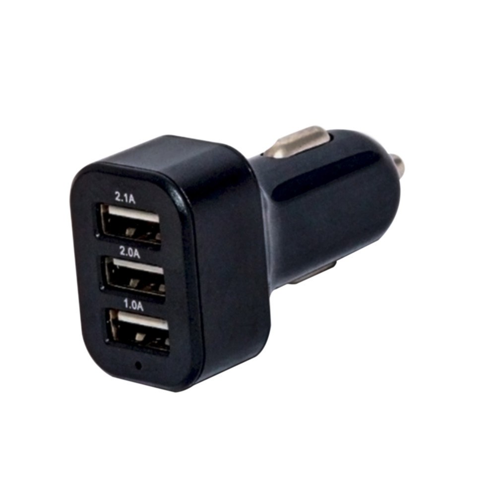Зарядное устройство с тремя USB-портами, черный WIIIX