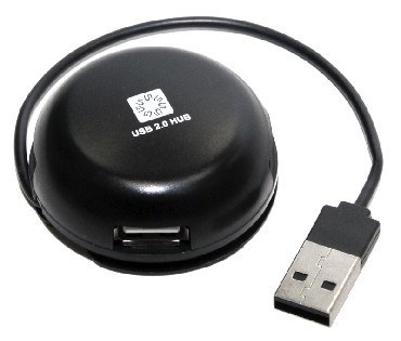 5BITES HB24-200BK 4*USB2.0 / USB PLUG / BLACK