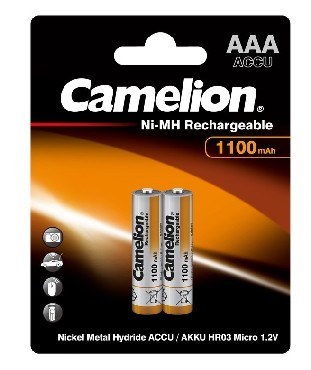 CAMELION (7372) AAA-1100mAh Ni-Mh BL-2 (NH-AAA1100BP2, аккумулятор,1.2В)