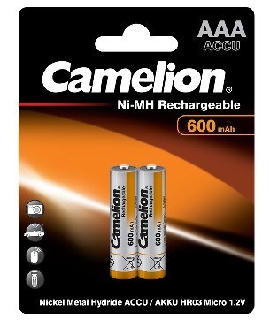 CAMELION (2695) AAA- 600mAh Ni-Mh BL-2 (NH-AAA600BP2, аккумулятор,1.2В)