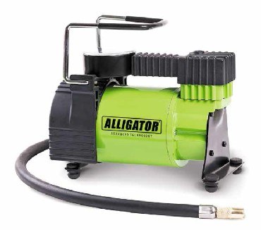 ALLIGATOR (AL-350) Компрессор мет., 12V, 120W, 30 л./мин., переходники для накач.