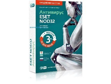ESET NOD32-ENA-RN(BOX3)-1-1 продление лицензии на 1 год на 3ПК
