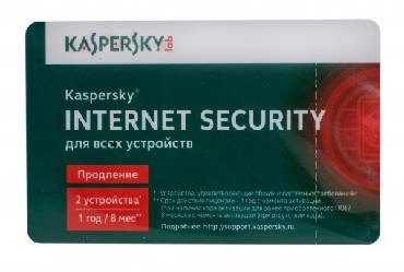Антивирус KASPERSKY Internet Security Multi-Device 2 устр 1 год Продление лицензии Card KL1941ROBFR