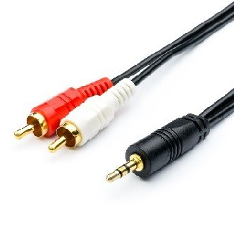 GEPLINK (AT1009) аудио-кабель 1.5 m (mini-Jack3.5(m) <=> 2RCA(m), стерео, пакет) (5)