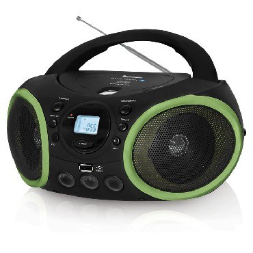 Аудиомагнитолы BBK BX150BT черный/зеленый