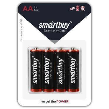 SMARTBUY (SBBZ-2A04B) R6-4BL в упаковке 4шт (цена за 1шт)