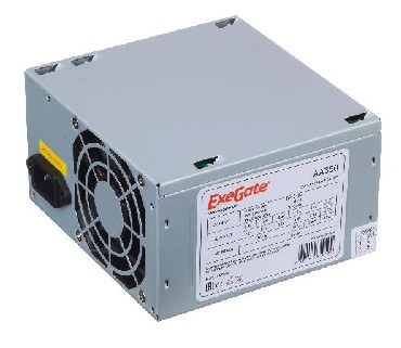EXEGATE 350W AA350, ATX, 8cm fan, 24p+4p, 2*SATA, 1*IDE (EX253681RUS)