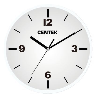 Часы CENTEK СТ-7102 белый