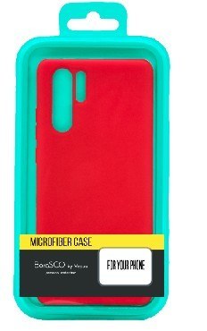 Чехол для смартфона BORASCO Силиконовый чехол SOFT TOUCH с микрофиброй для XIAOMI REDMI NOTE 8 PRO красный (37941)