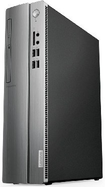 Cистемный блок LENOVO 310S-08ASR (90G9006JRS) A9-9425/8GB/1TB/R5/DVD-RW/DOS черный/серебристый