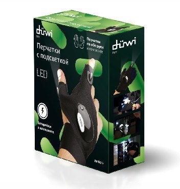 DUWI 26160 5 Перчатка со встроенной подсветкой Glove Lamp