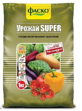 Фаско Удобрение сухое 5М Урожай-Super минеральное для овощей гранулированное 1 кг