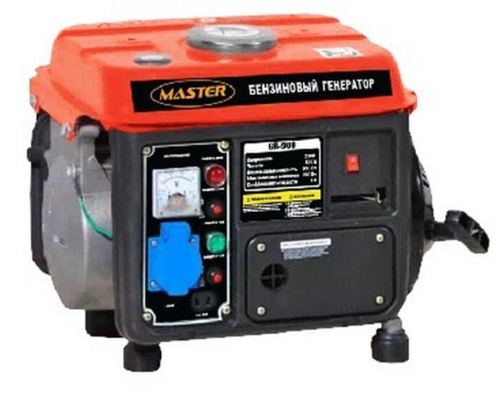 Генератор бензиновый MASTER 00-00009341 GB-900 (0,9 кВт / 2,0л.с.) Генератор бензиновый