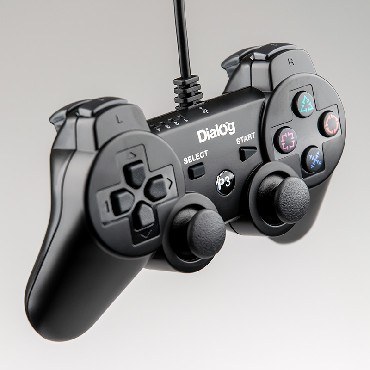 DIALOG GP-A17 Action - вибрация, 12 кнопок, PC USB/PS3, черный
