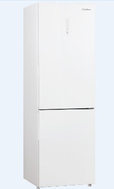 Холодильник BIOZONE BZNF185-AFGDW 317л. белое стекло