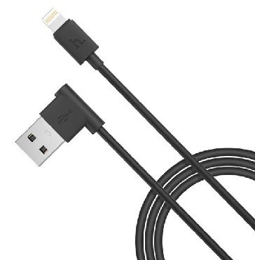 HOCO (6957531021155) UPM10 USB-microUSB 2.4A 1.2M силикон угловой черный