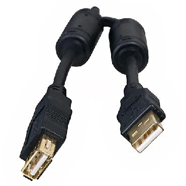 5BITES UC5011-018A EXPRESS USB2.0 / AM-AF / FERRITES / 1.8M / BLACK