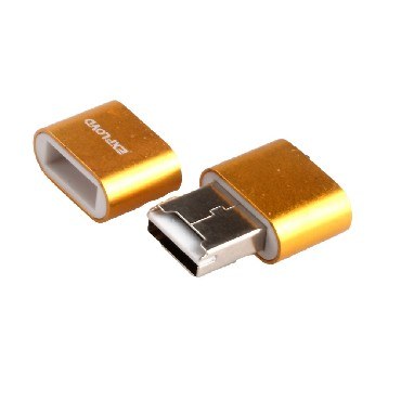 Кардридер EXPLOYD EX-AD-268 microSD USB 2.0 алюминий золотой Кардридер