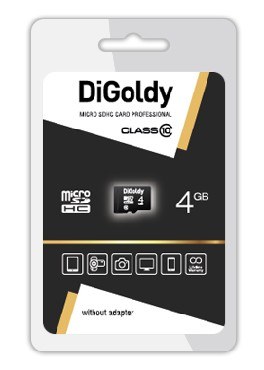 DIGOLDY 4GB microSDHC Class10 - б/а