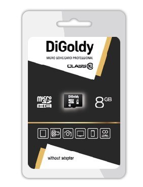 DIGOLDY 8GB microSDHC Class10 - б/а