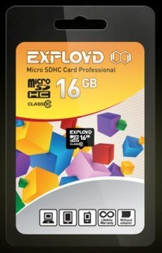 EXPLOYD MicroSDHC 16GB Class10 - б/а