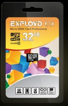 EXPLOYD MicroSDHC 32GB Class10 - б/а