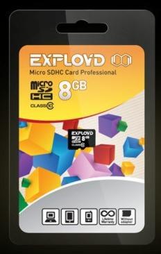 EXPLOYD MicroSDHC 8GB Class10 - б/а