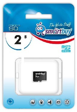 SMARTBUY (SB2GBSD-01) MicroSD 2GB+адаптер