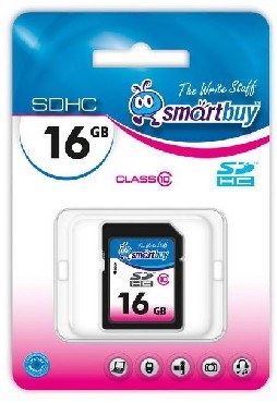 SMARTBUY (SB16GBSDCL10-00LE ) SDHC 16GB Class10