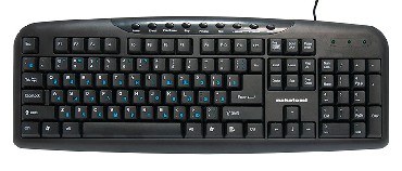 Клавиатура мультимедиа NAKATOMI KN-11U USB черный
