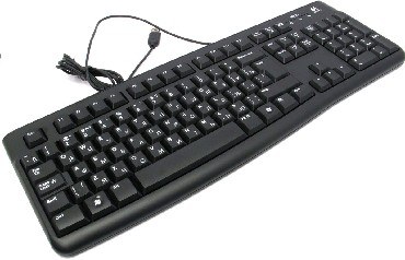 Клавиатура проводная LOGITECH K120 black (USB, 104 клавиши) (920-002522)
