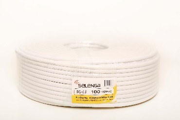 SELENGA RG6 PVC 100 м. белый