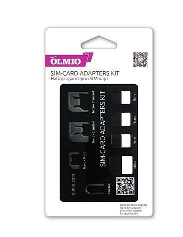 OLMIO Комплект адаптеров SIM-карт с держателем (38876)