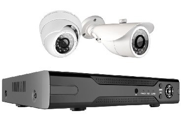 Комплект видеонаблюдения GINZZU HK-423D (AHD/IP 4-канальный, 1 уличная, 1 внутренняя)