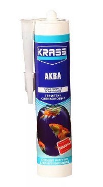 Герметик KRASS Герметик силиконовый KRASS для аквариумов (Аква) Бесцветный 300мл