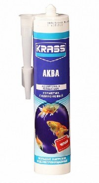 KRASS Герметик силиконовый KRASS для аквариумов (Аква) Черный 300мл