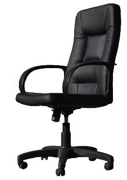 OFFICE-LAB кресло КР01 эко кожа черная / ЭКО1