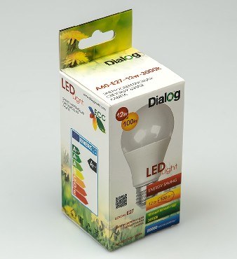 Лампа DIALOG A60-E27-12w-3000k
