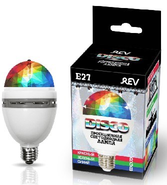 REV 32452 2 Лампа сд проекционная DISCO RGB 3W