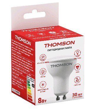 Лампа светодиодная THOMSON LED MR16 8W 670Лм GU10 4000K