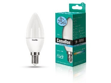 CAMELION LED8-C35/845/E14 (Эл.лампа светодиодная 4500К)