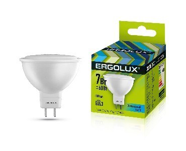 ERGOLUX LED-JCDR-7W-GU5.3-4K (Эл.лампа светодиодная JCDR 7Вт GU5.3 4500K 172-265В)