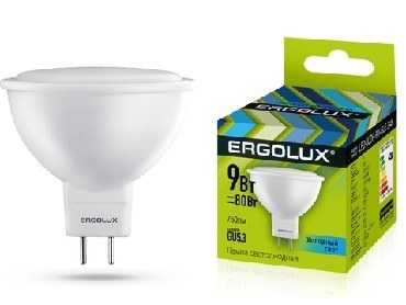 ERGOLUX (13625) LED-JCDR-9W-GU5.3-4K (Эл.лампа светодиодная JCDR 9Вт GU5.3 4500K 172-265В)