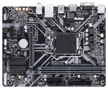 материнская плата MB GIGABYTE S-1151 H310M H 2.0 PCI-EX16, 2*DDR4, VGA/HDMI, USB3.1 MATX RTL